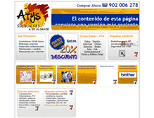 Tablet Screenshot of etiquetas.atys.es