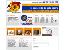 Tablet Screenshot of hosteleria.atys.es